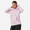 Kapuzenpullover Damen - Essentials 500 blasslila