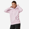 Sudadera fitness con capucha Mujer Domyos 500 lila