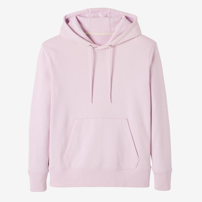 Sweat à Capuche Fitness Femme - 500 Essentials mauve clair