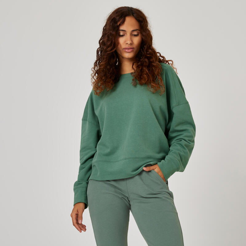 Kadın Sweatshirt - Yeşil - 120