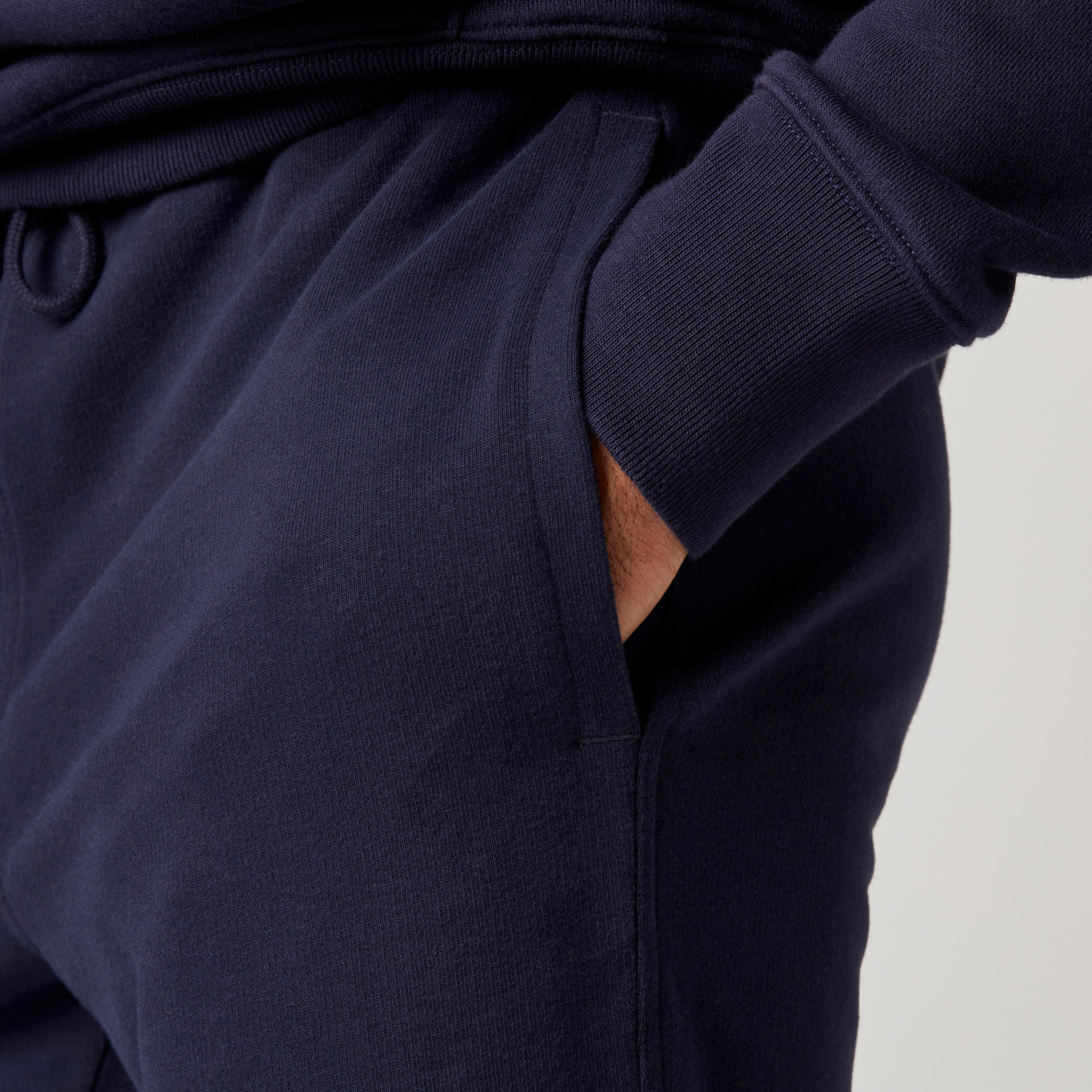 Men's Trackpant Jogger Regular Fit 500 For Gym-Navy