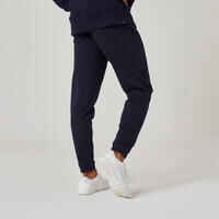 Men's Fitness Jogging Bottoms 500 Essentials - Dark Blue