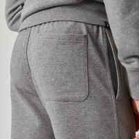 Men's Fitness Jogging Bottoms 500 Essentials - Grey