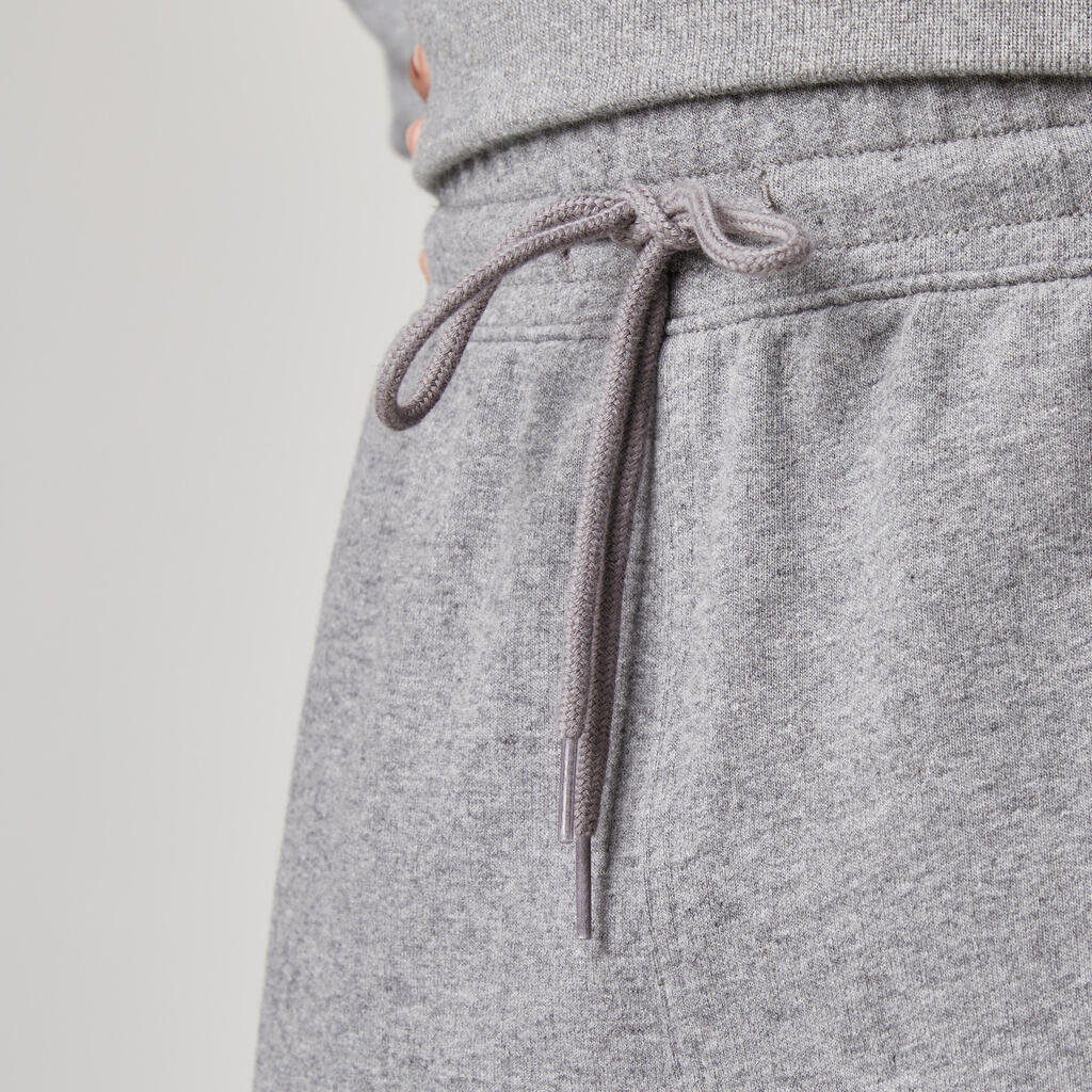Pantalon jogging fitness regular homme, marron caramel
