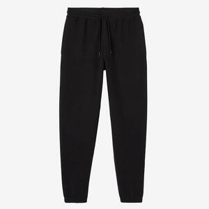 Pantalón chándal fitness algodón recto Hombre Domyos Essentials negro