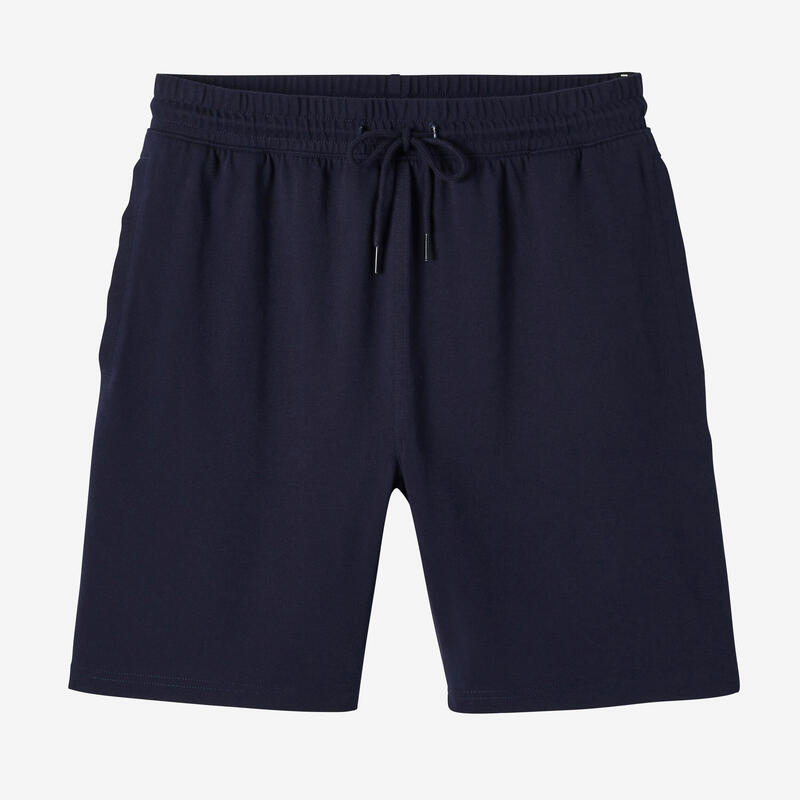 Short voor fitness heren 500 Essentials donkerblauw