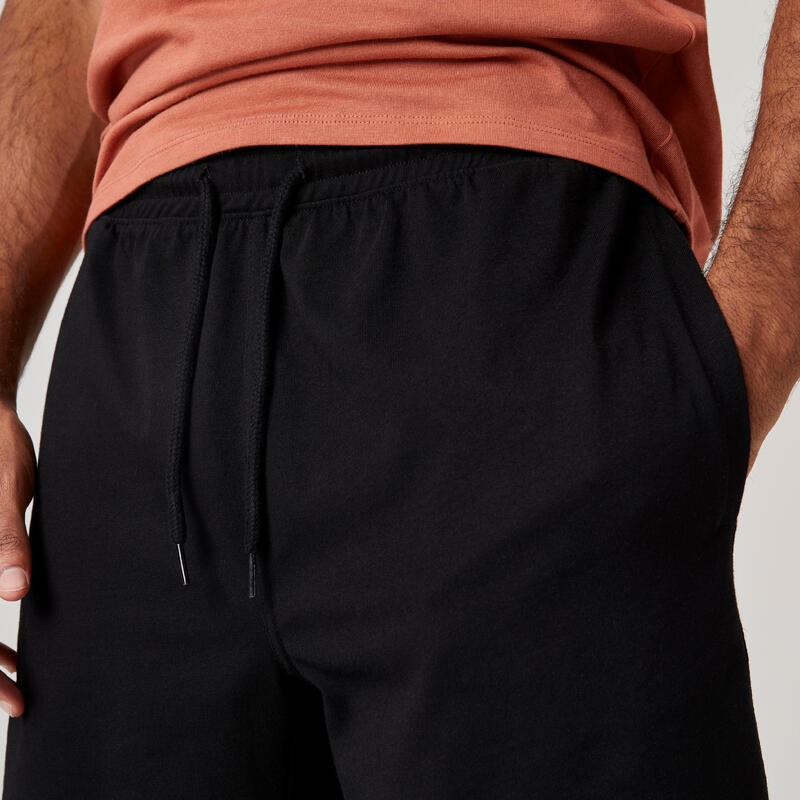 Pantalon scurt 500 Fitness Essentials Negru Bărbaţi 