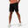 Fitnessshort voor heren 500 Essentials zwart