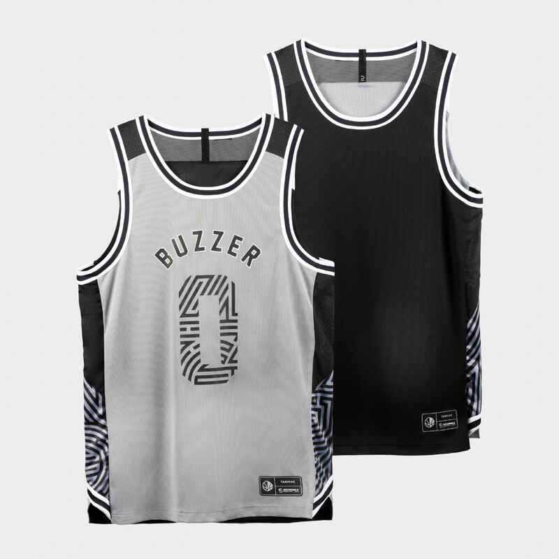 Camiseta Baloncesto sin mangas Adulto Tarmak 500 reversible gris