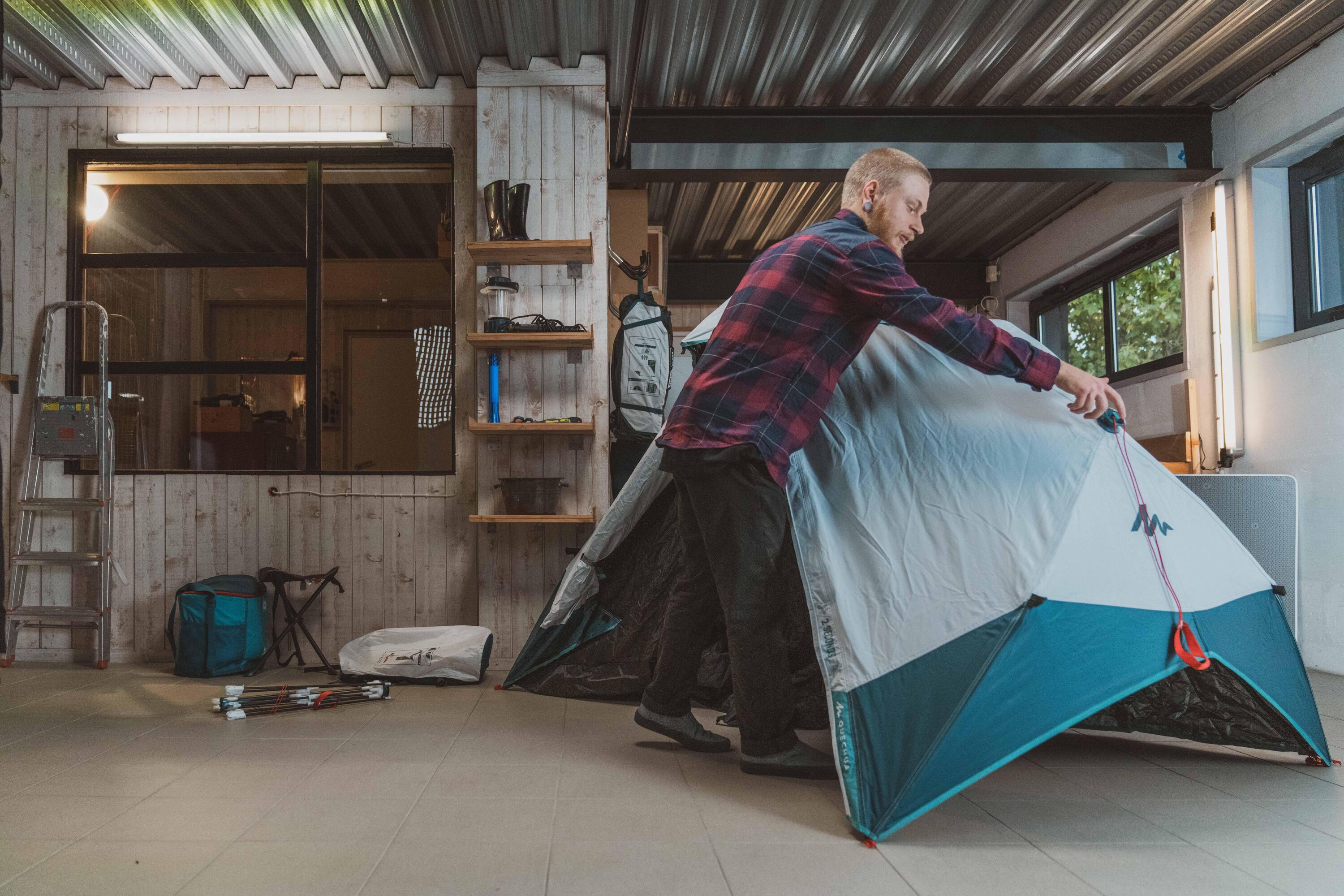 WORKSHOP Vervanging van de binnentent van een 2-persoons Easy/Seconds tent