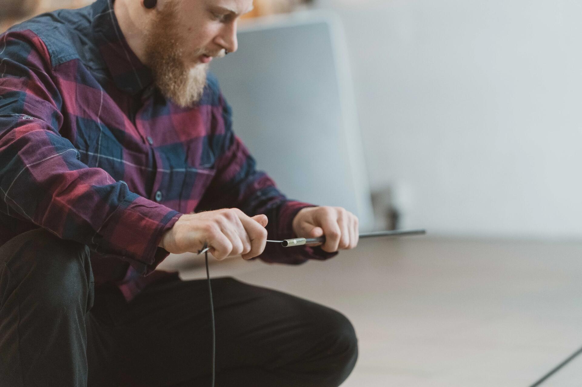 Montage van een boogstok