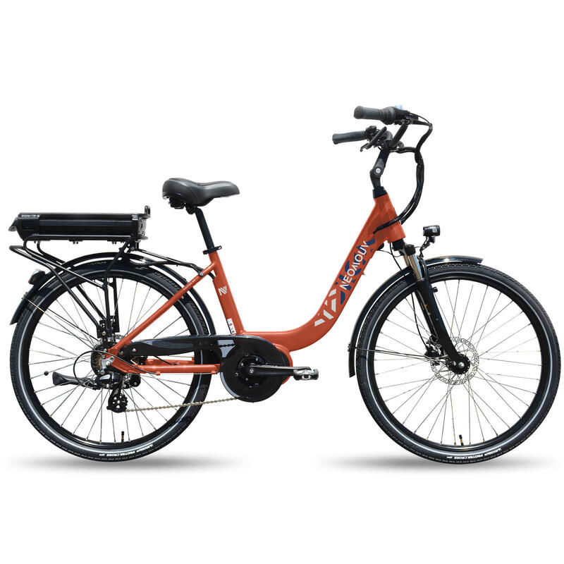 Vélo ville électrique - NEOMOUV Kalyso 2 Hydraulique - Abricot