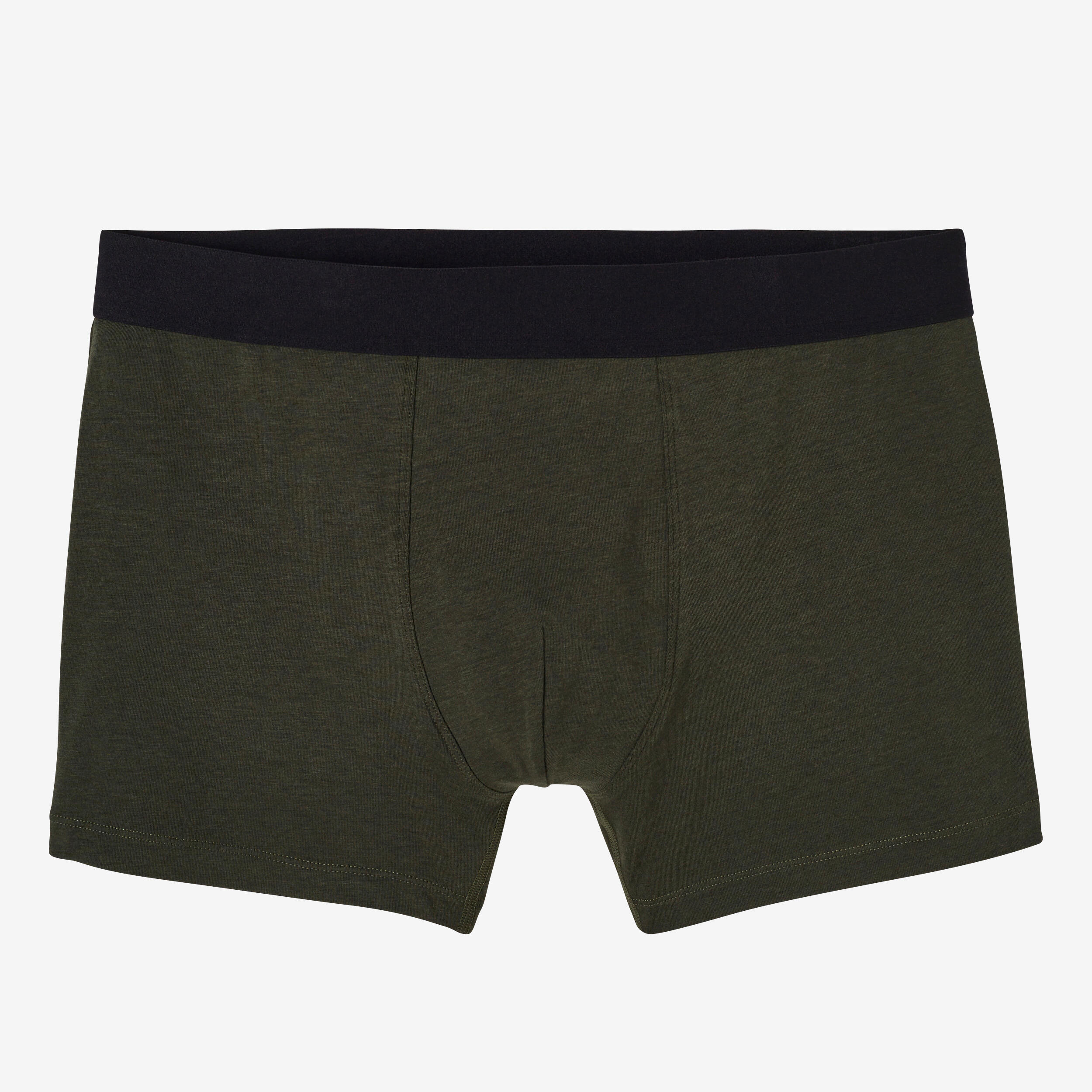 Men s Fitness Boxer Shorts 500 Tri Pack Black Grey Dark Green Decathlon