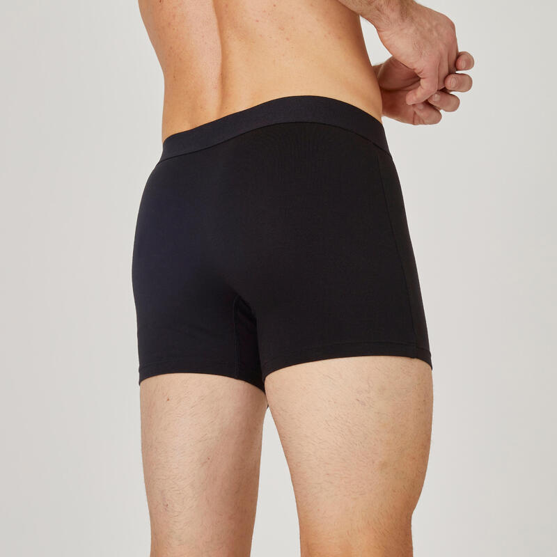 Boxers de Fitness Homem 500 Preto/Cinzento/Verde-escuro x3