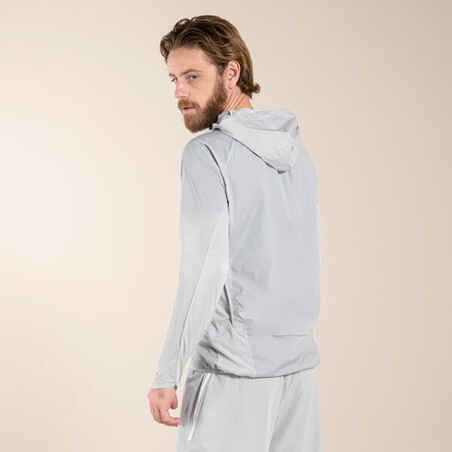 Chaqueta cortavientos  Trail running Hombre gris