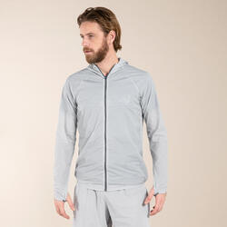 Chaqueta cortavientos Trail running Hombre gris