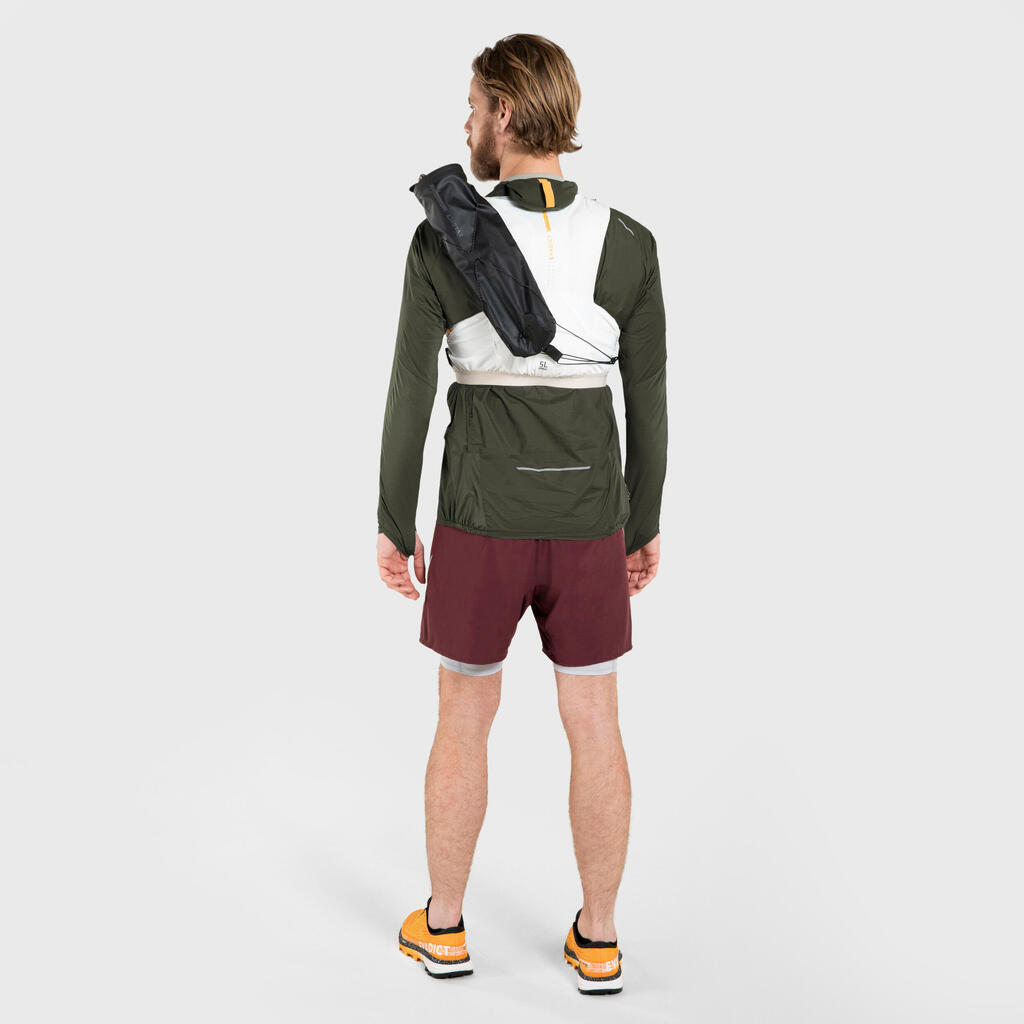 ŠORTS ZA TRAIL TRČANJE COMFORT MUŠKI - BORDO
