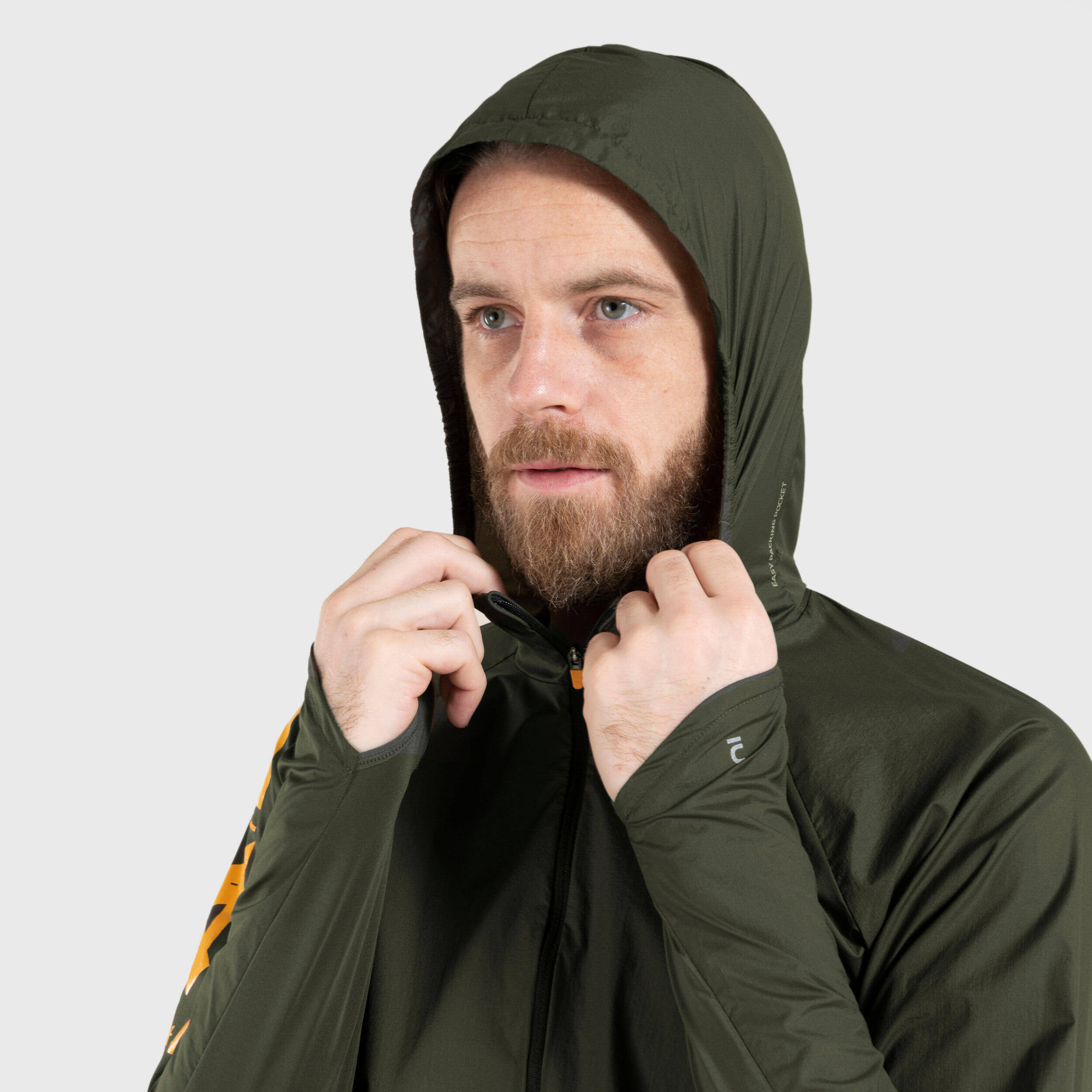 Men's Running & Trail Running Windproof Jacket - KIPRUN Run 900 Wind - Green -  5