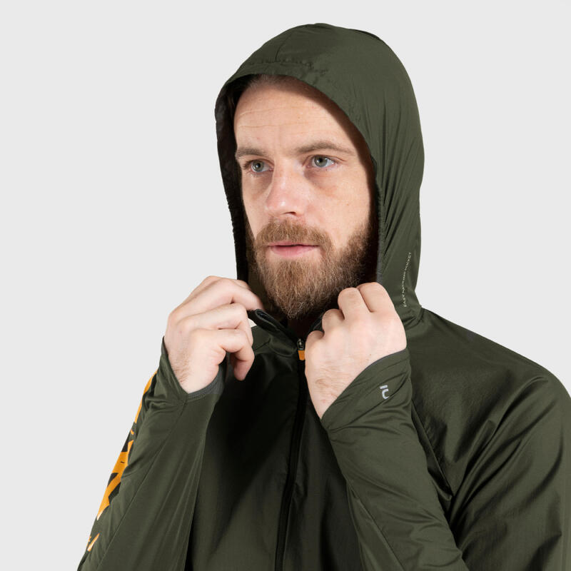 Veste coupe-vent de running & trail Running Homme, Kiprun Run 900 Wind Vert