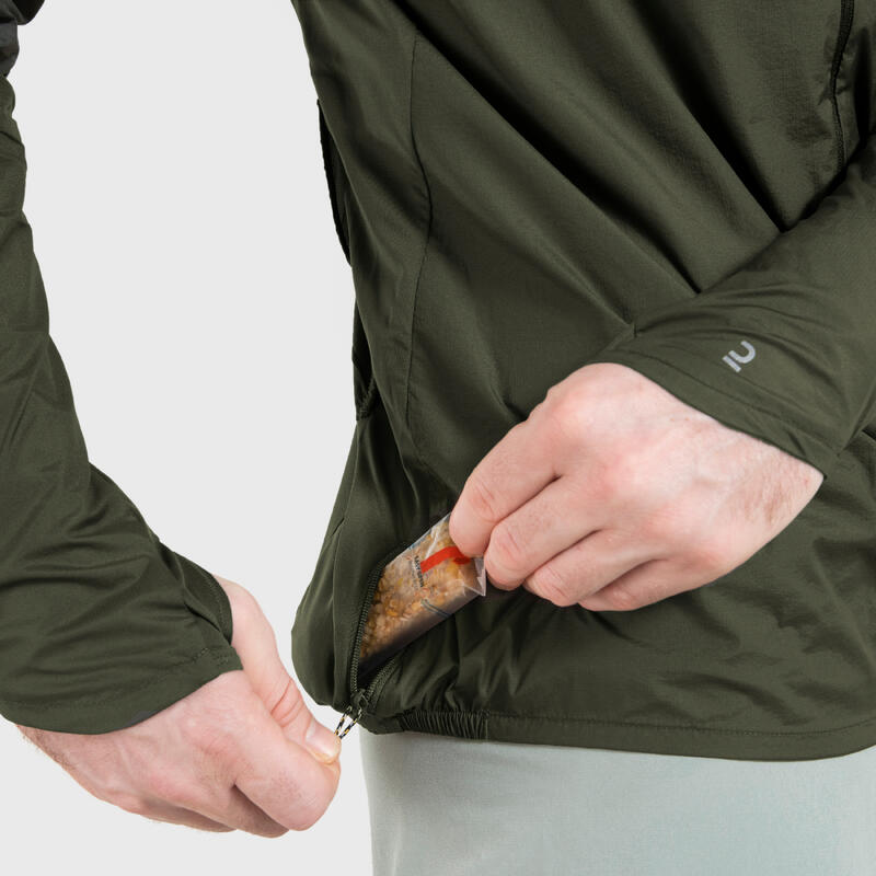 Куртка ветровка для трейлраннинга мужская серая - Decathlon