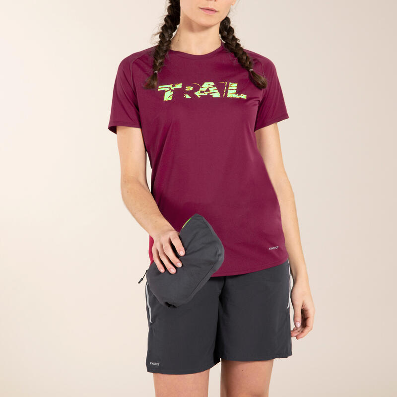 Maglia manica lunga trail donna SOFTSHELL grigia