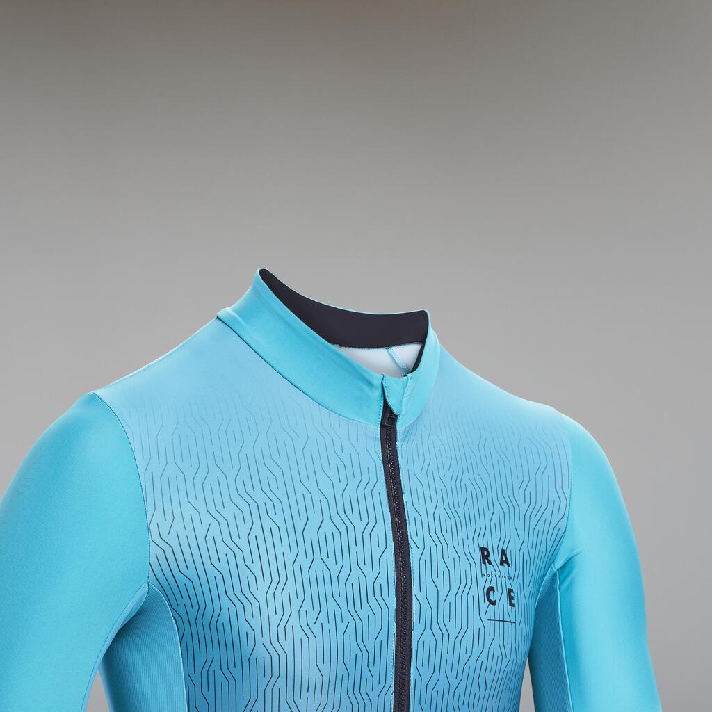 Men's Short-Sleeved Mountain Biking Jersey - Turquoise