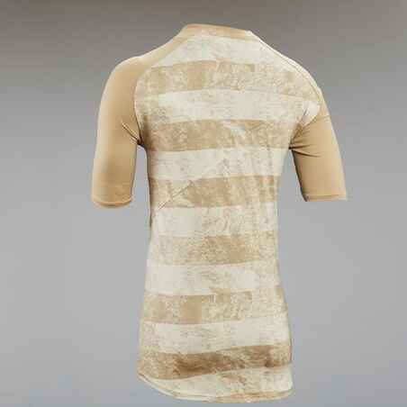 Maillot ciclismo MTB manga corta hombre Rockrider Feel AM beige