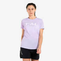 WOMEN'S TRAIL RUNNING SHORT-SLEEVE D T-SHIRT-GRAPH/LILAC