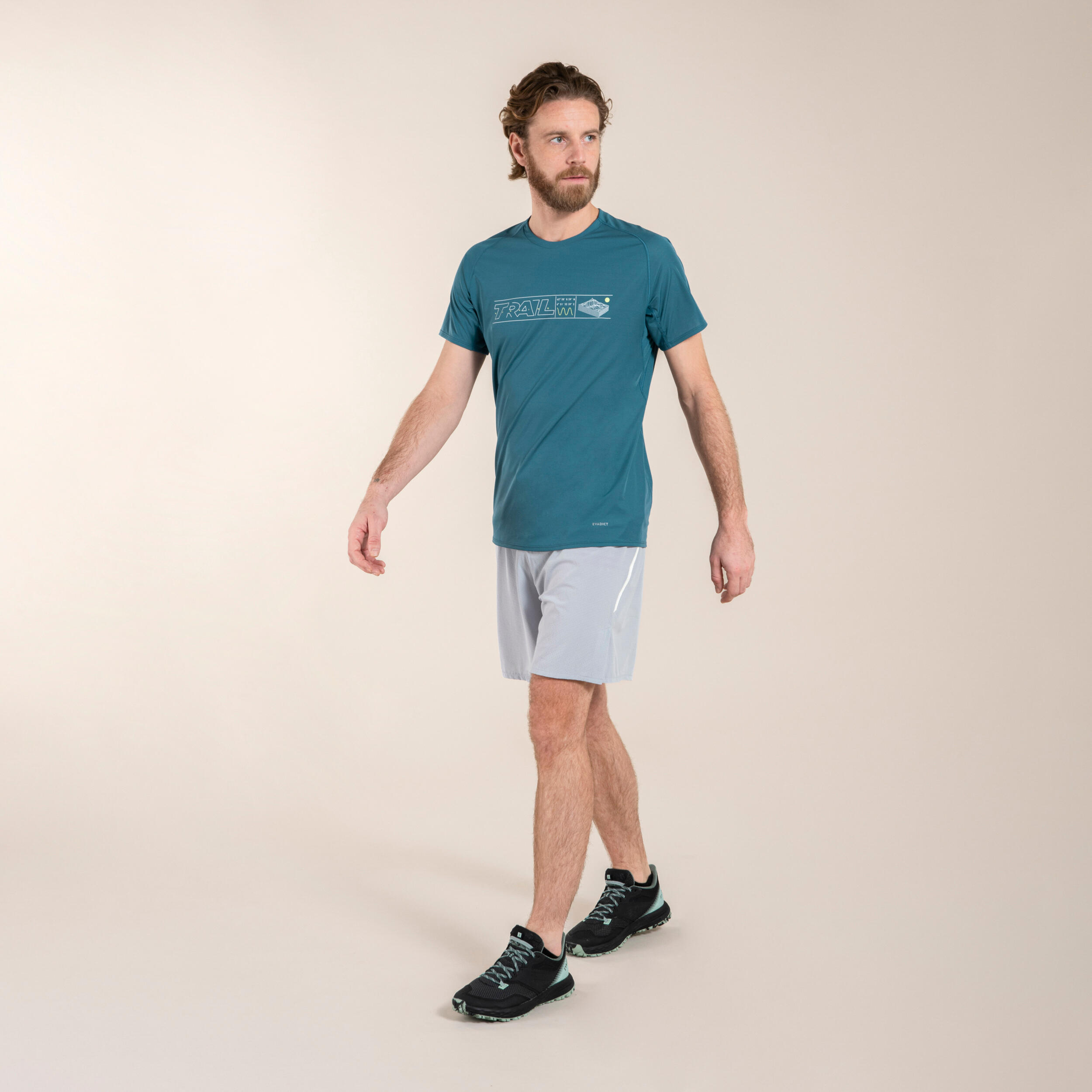 Men's Trail Running Baggy Shorts Pearl Grey