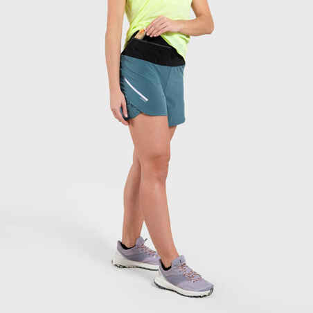 WOMEN'S TRAIL RUNNING BAGGY SHORTS - BLUE