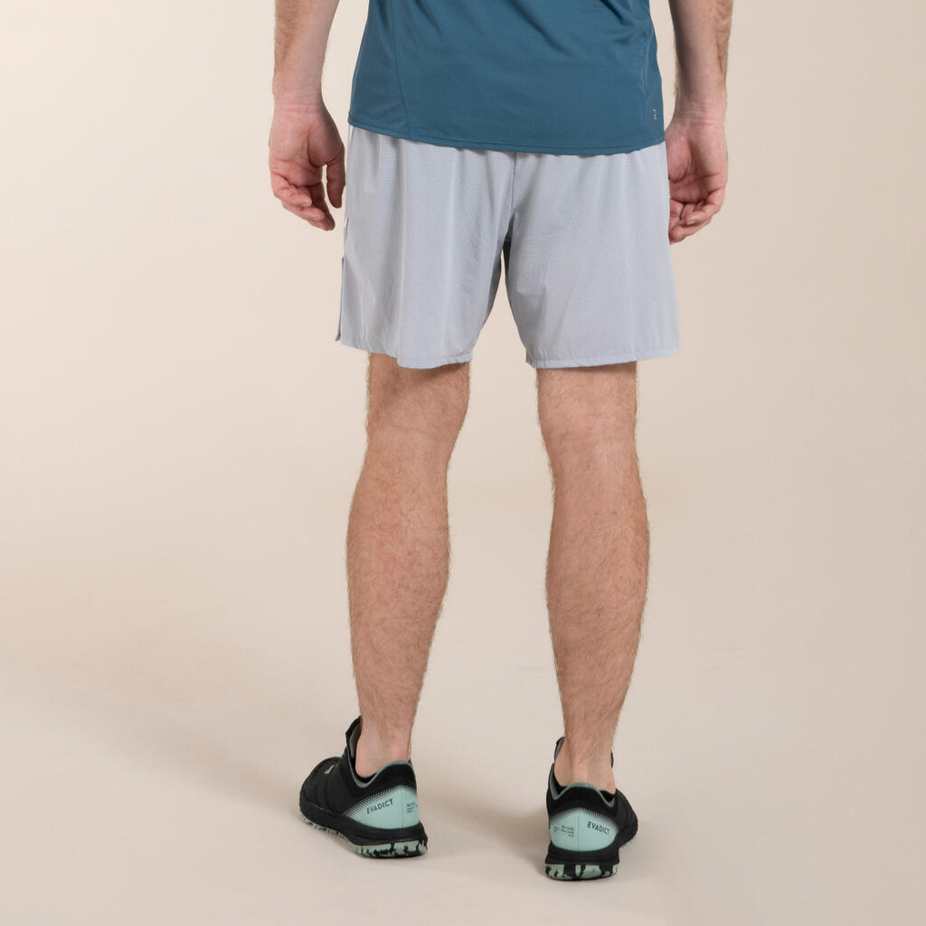 MEN'S TRAIL RUNNING BAGGY SHORTS - GREY 