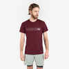 Majica kratkih rukava za trčanje Kiprun Run 500 prozračna muška tamnocrvena
