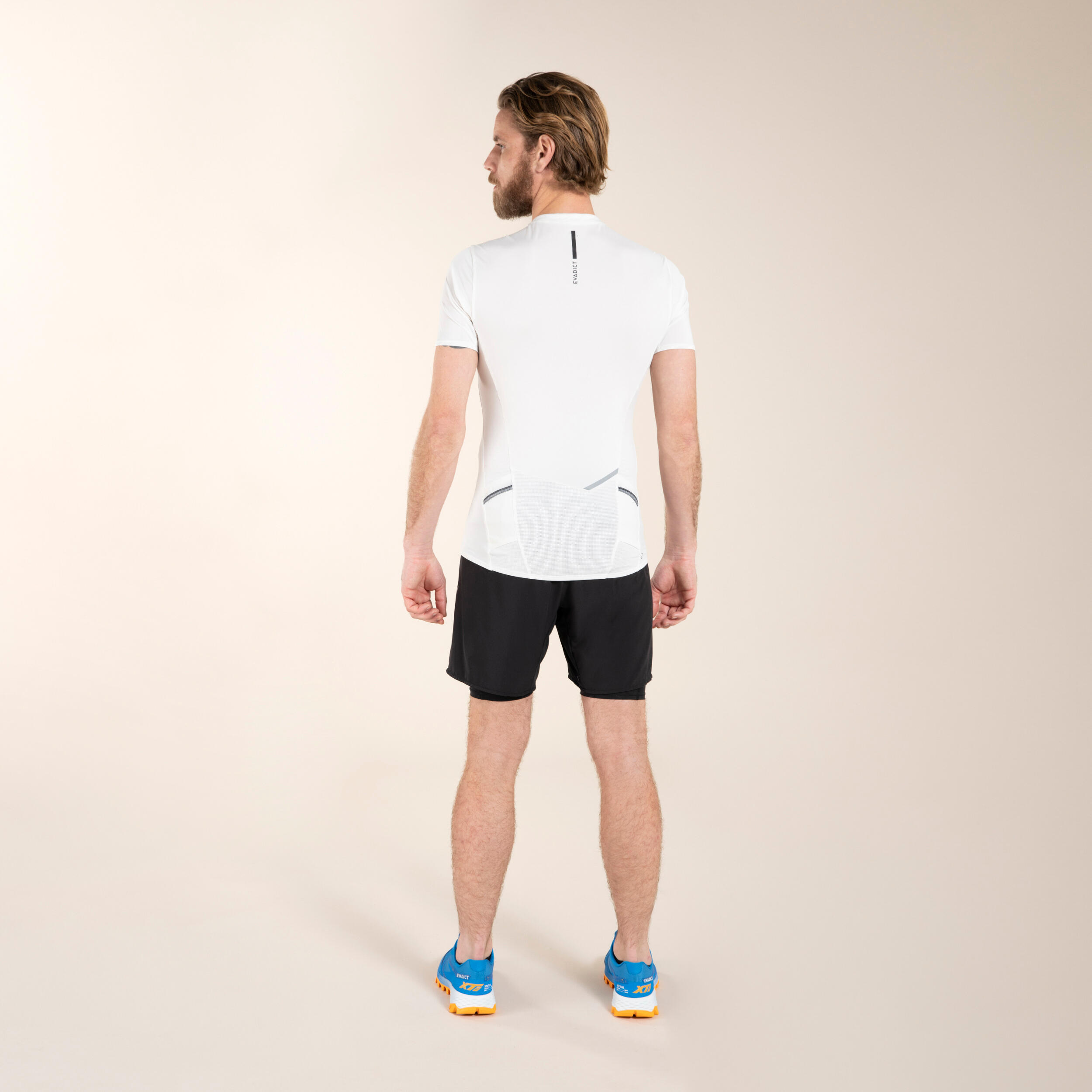 SHORT CON MALLAS PARA TRAIL RUNNING PARA HOMBRE CONFORT NEGRO
