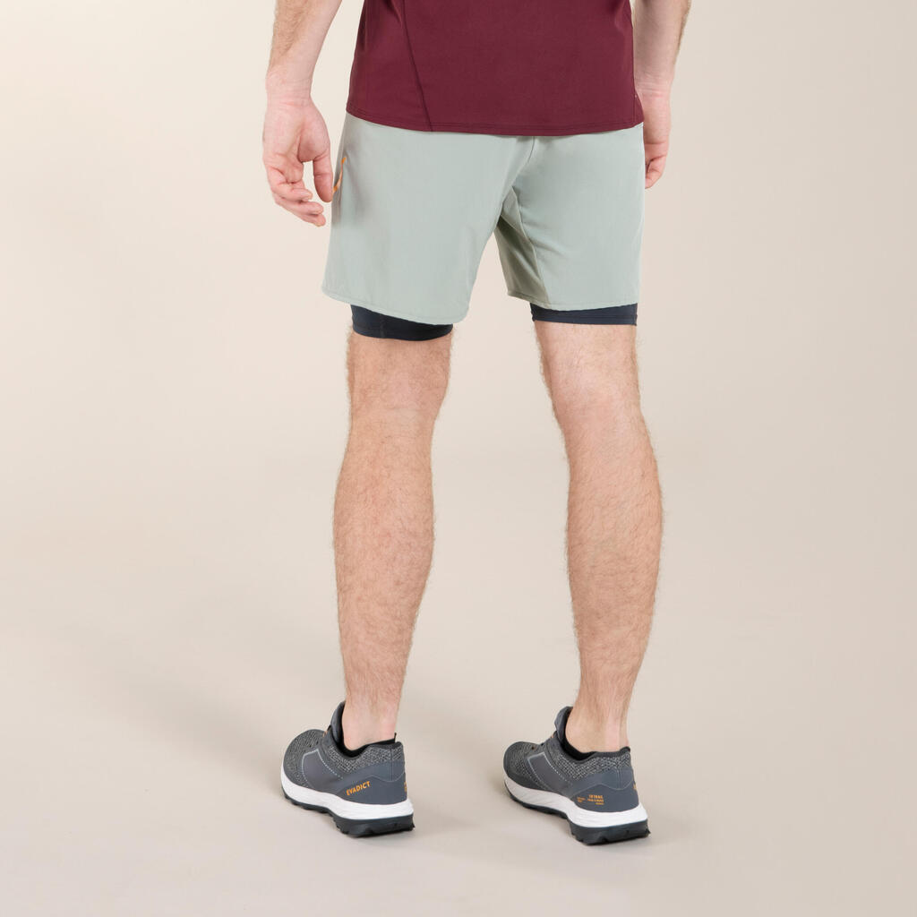 Laufshorts Trailrunning Herren - Trail Comfort khaki