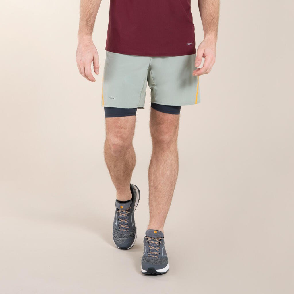 Laufshorts Trailrunning Herren - Trail Comfort khaki