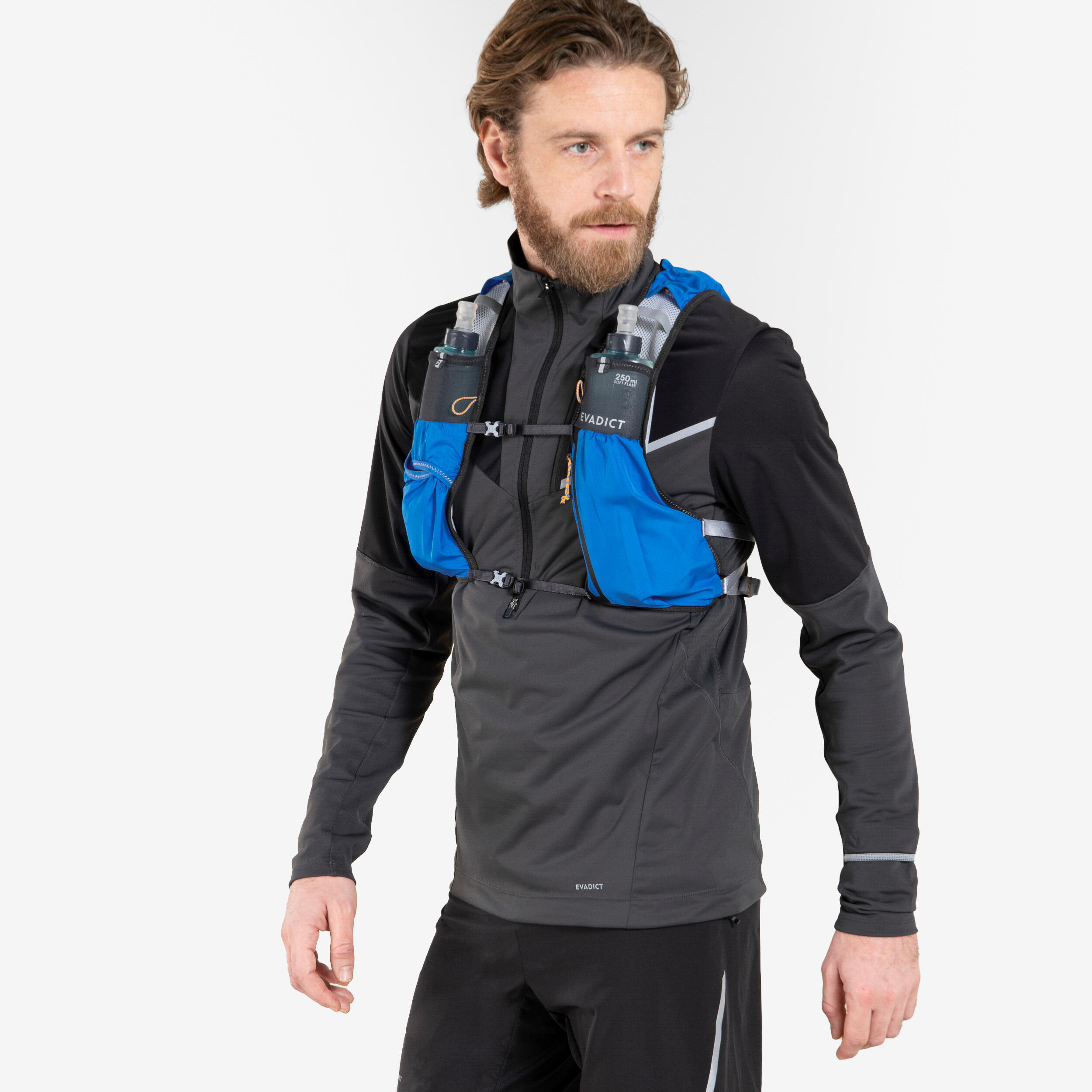 Mochila hidratacion trail running 5L Evadict negro Decathlon