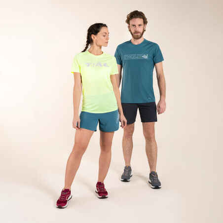 Men's Trail Running Short-Sleeved T-shirt - Aqua
