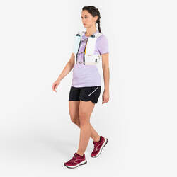 WOMEN'S TRAIL RUNNING SHORT-SLEEVED T-SHIRT GRAPH-LILAC