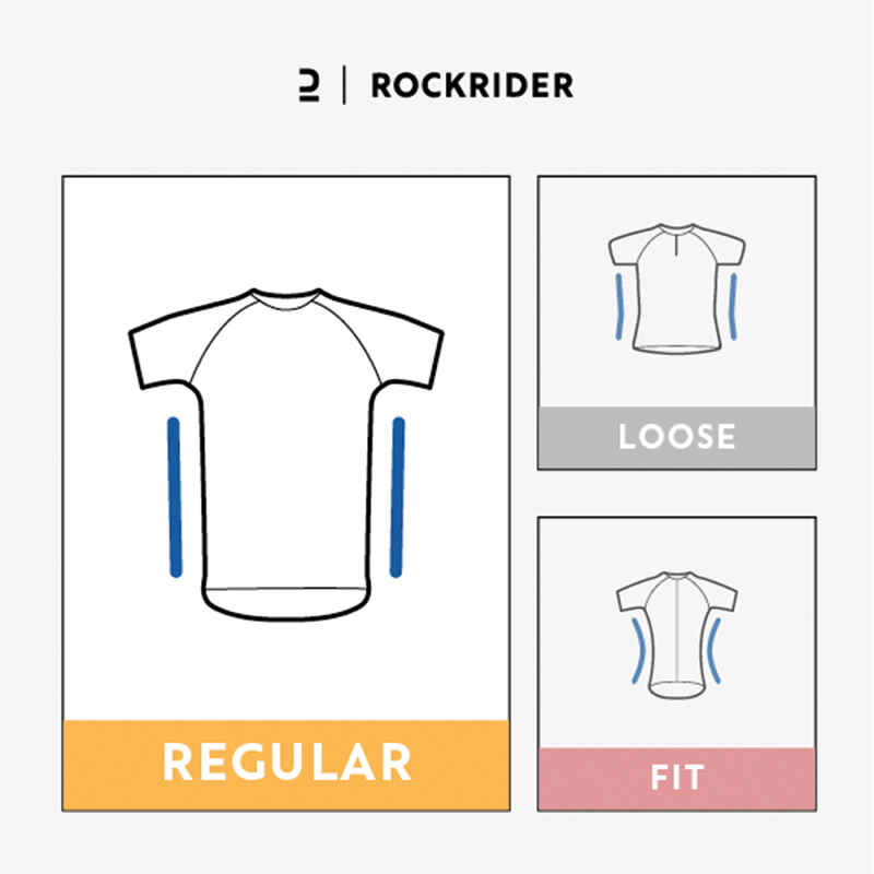 Radtrikot kurzarm MTB ST 500 Damen lila Radtrikot kurzarm MTB ST 500 Damen lila