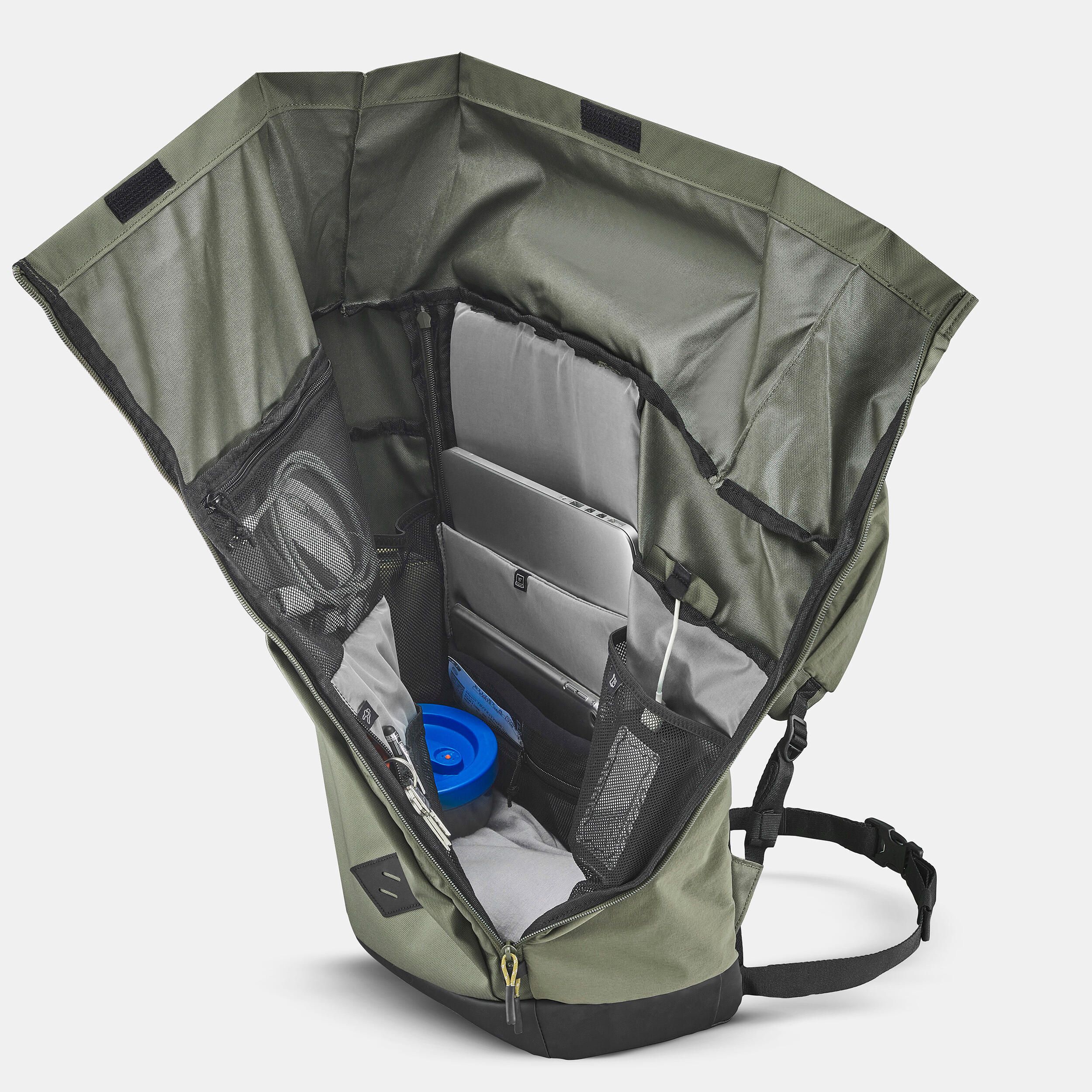 Zaino trekking NH500 Escape Rolltop 32L | verde oliva 14/17