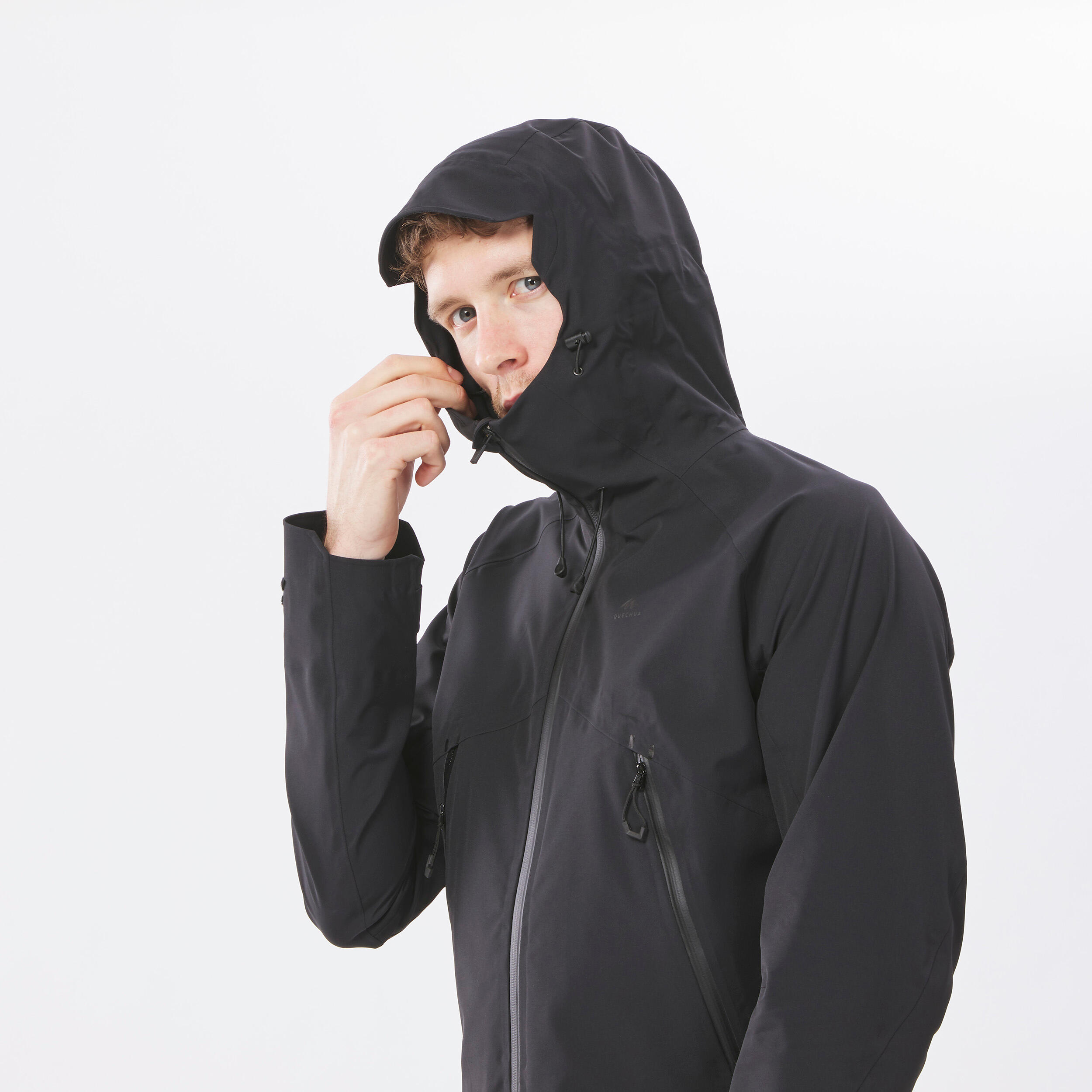 Veste l g re imperm able de randonn e MH500 Homme QUECHUA