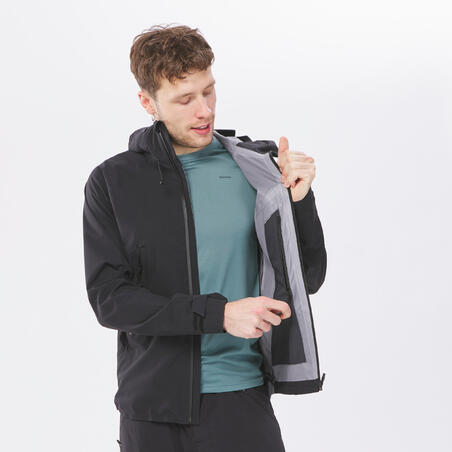 Куртка чоловіча MH500 для туризму чорна