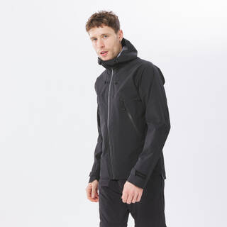 Men’s waterproof mountain hiking jacket, MH500 - Black