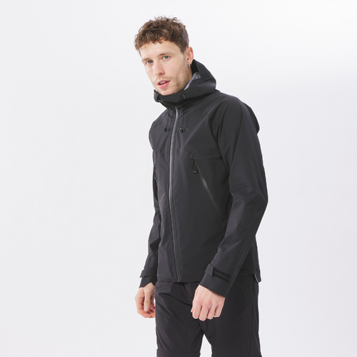 Veste légère imperméable de randonnée - MH500 - Homme - Noir