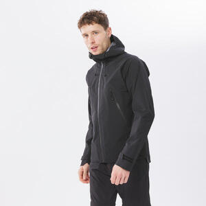 Chaqueta impermeable y transpirable de senderismo hombre - MH500 negro