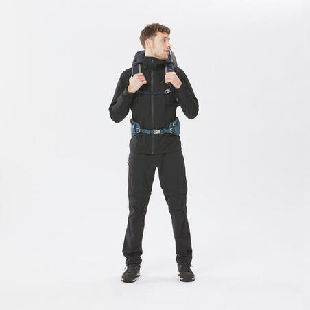 Куртка чоловіча MH500 для гірського туризму водонепроникна чорна