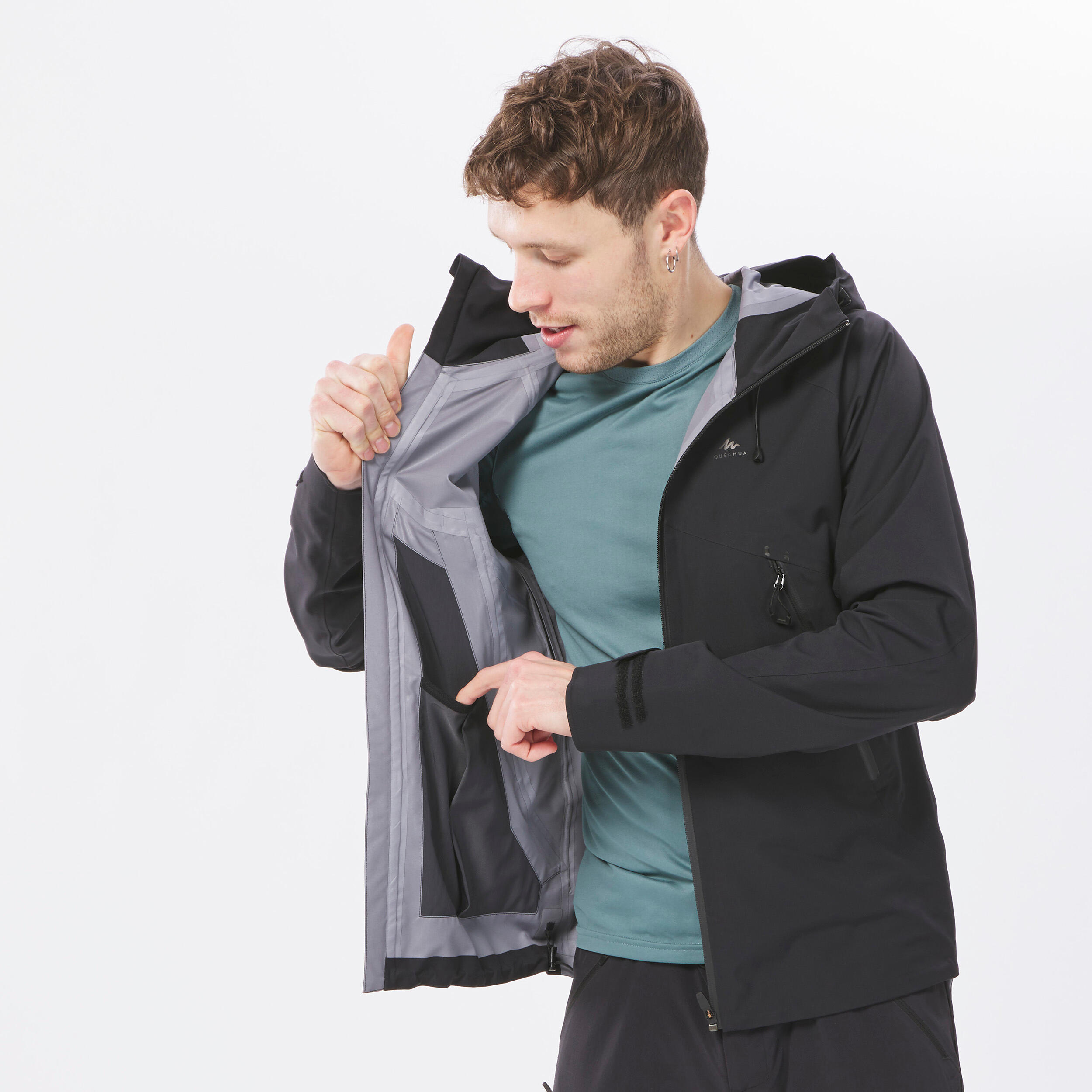 Men’s Waterproof Hiking Jacket – MH 500 - QUECHUA