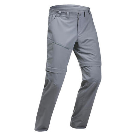 Sive muške višenamenske pantalone za planinarenje MH150