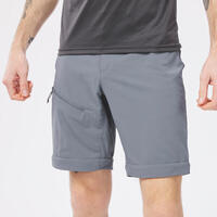 Sive muške višenamenske pantalone za planinarenje MH150
