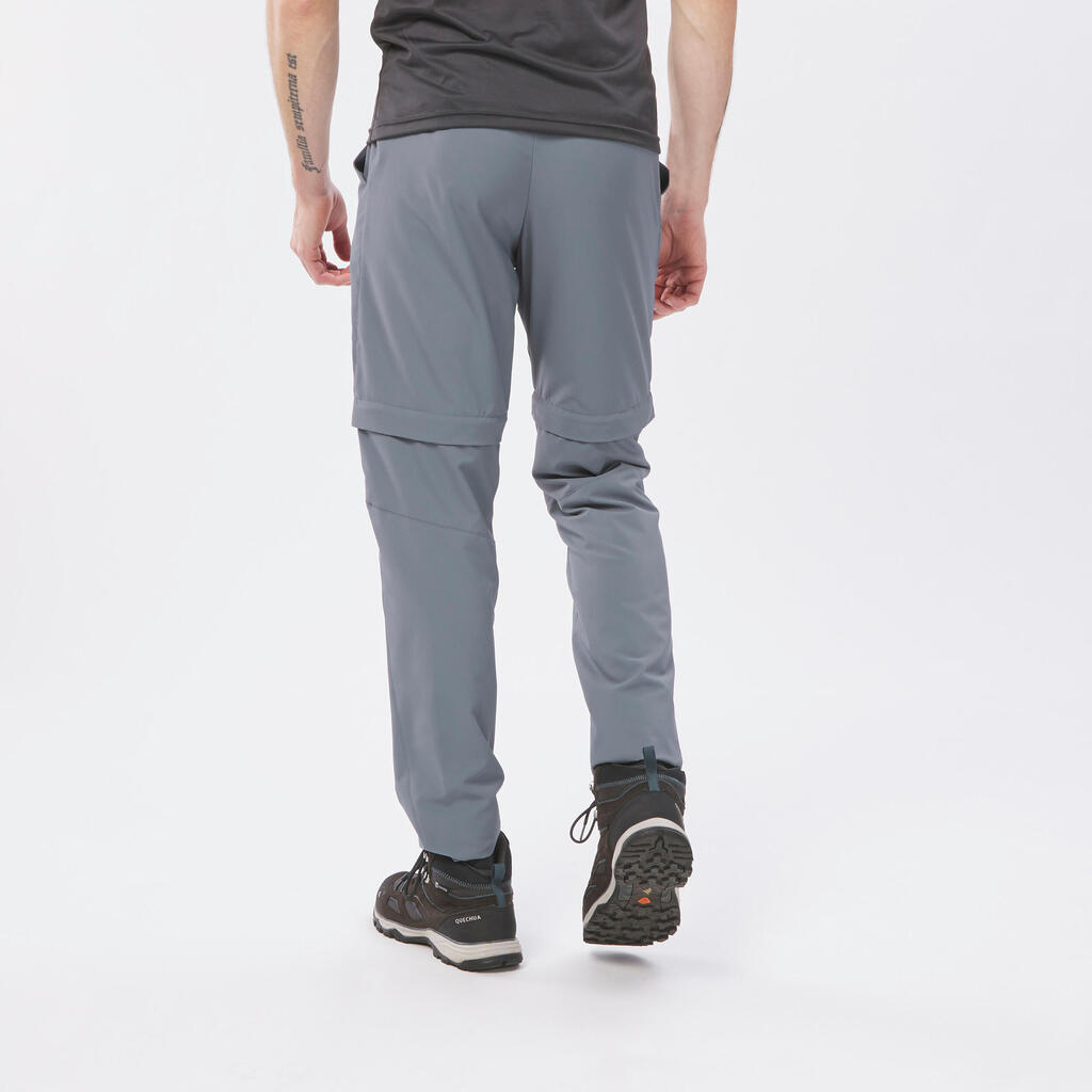 Wanderhose Zip-Off-Hose MH150 Herren grau